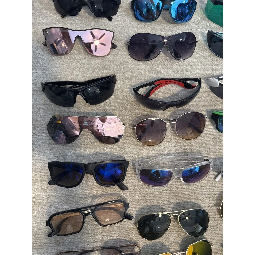 LOT of 64 sunglasses. HUGE  Variety of Styles & Colors- Men's & Women's Limited